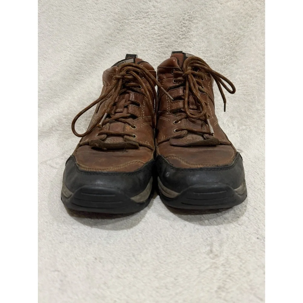 Ariat Terrain Mens 9.5 D Brown Leather Hiking Work Boots 10002190